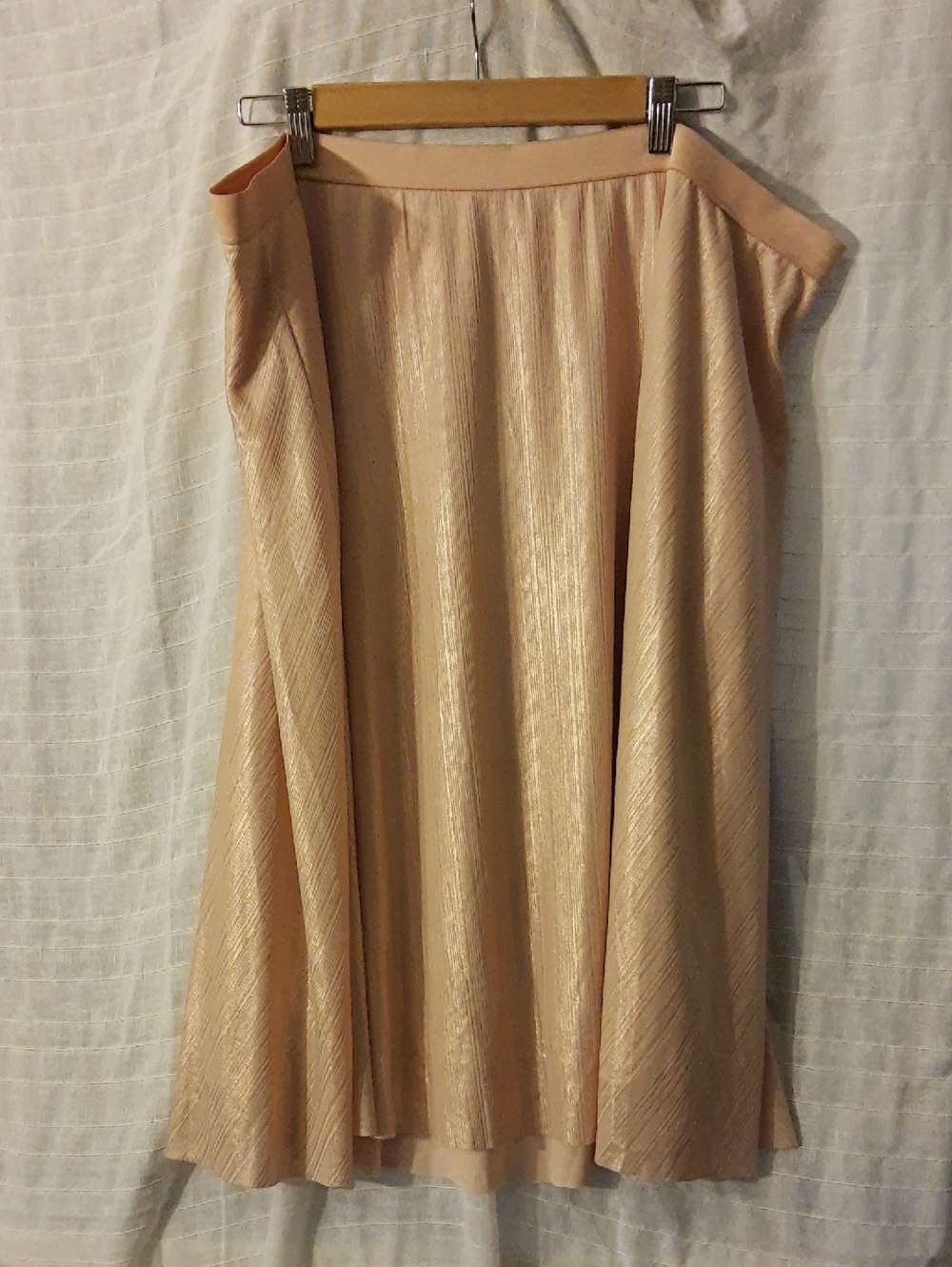Women’s Midi A-line Skirt In Rose Gold